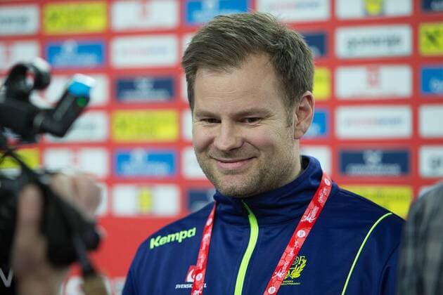 ANDRESSON Kristjan (Sweden - Suede) HANDBALL : EHF EURO Conference de Presse : France - Espagne - Danemark - Suede - 27 01 2018 THEOPHILELaurent Panoramic 