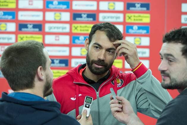 SARMIENTO Daniel (Espagne - Spain) HANDBALL : EHF EURO Conference de Presse : France - Espagne - Danemark - Suede - 27 01 2018 THEOPHILELaurent Panoramic 
