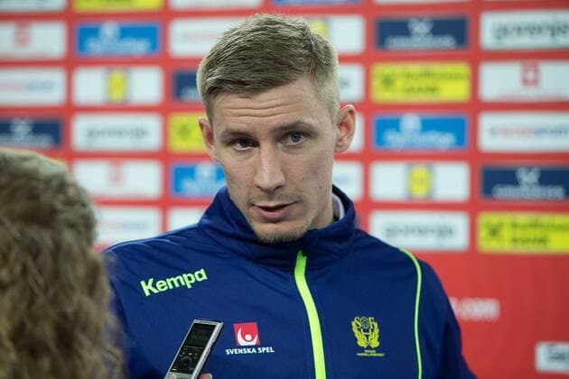 ARNESSON Linus (Sweden - Suede) HANDBALL : EHF EURO Conference de Presse : France - Espagne - Danemark - Suede - 27 01 2018 THEOPHILELaurent Panoramic 
