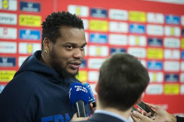 SORHAINDO Cedric (France) HANDBALL : EHF EURO Conference de Presse : France - Espagne - Danemark - Suede - 27 01 2018 THEOPHILELaurent Panoramic 