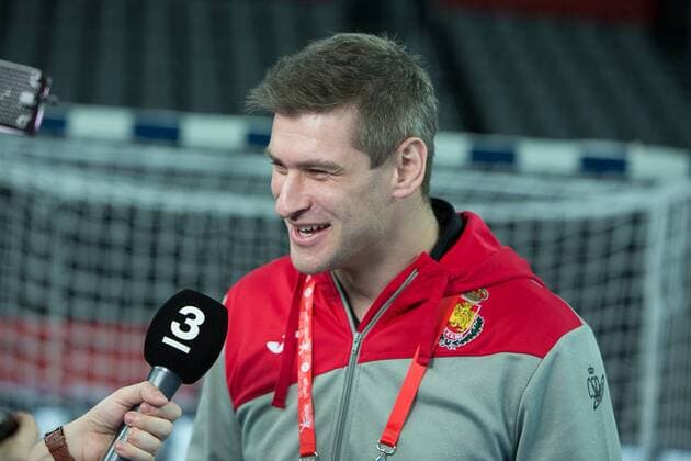 AGUINAGALDE Julen (Espagne - Spain) HANDBALL : EHF EURO Conference de Presse : France - Espagne - Danemark - Suede - 27 01 2018 THEOPHILELaurent Panoramic 