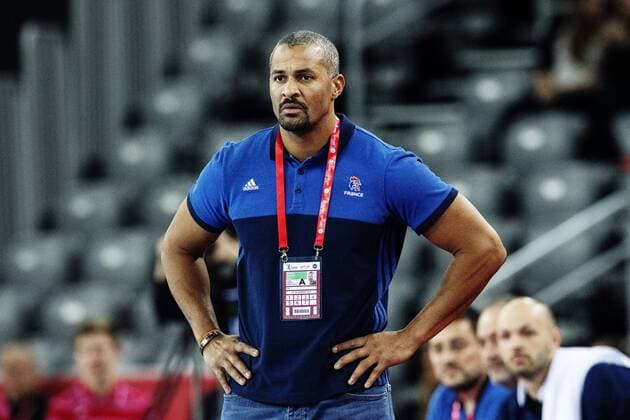 180128 France s national coach Dider Dinart in bronze match between Denmark and France in Handball CHAMPIONSHIP 2018 28 January 2018 in Zagreb  Copyright: FREDRIKxVARFJELL BB180128FV016