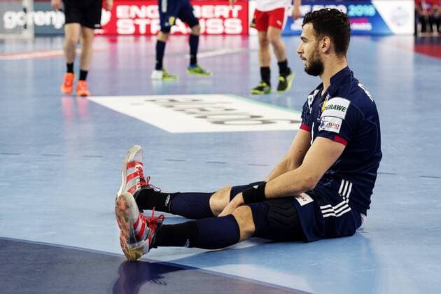 180128 France s gloomy Nedim Remili in bronze match between Denmark and France in Handball CHAMPIONSHIP 2018 28 January 2018 in Zagreb  Copyright: FREDRIKxVARFJELL BB180128FV020