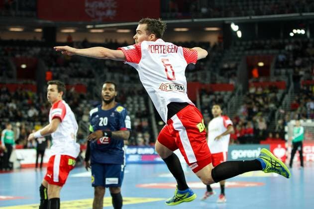 HANDBALL - EHF EURO 2018, FRA vs DEN ZAGREB,CROATIA,28.JAN.18 - HANDBALL - EHF European Championship EM Europameisterschaft bronze medal, France vs Denmark. mage shows Casper U. Mortensen (DEN). GEPAxpictures xMaticxKlansek
