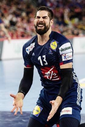 180128 France s Nikola Karabatic reacts and gloomy in the bronze game between Denmark and France in Handball CHAMPIONSHIP 2018 28 January 2018 in Zagreb  Copyright: FREDRIKxVARFJELL BB180128FV032