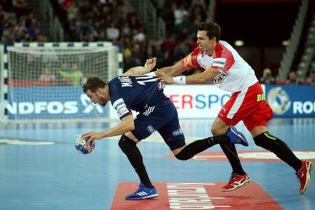 PXL_European Handball Championship, France vs Denmark 28.01.2018., Arena Zagreb, Zagreb, Croatia - 2018 European Men s Handball Championship, match for the 3rd place, France vs Denmark. Kentin Mahe  GoranxStanzl PIXSELL