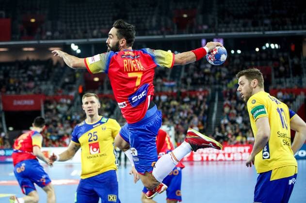 Themen der Woche - SPORT Bilder des Tages - SPORT HANDBALL - EHF EURO 2018, ESP vs SWE ZAGREB,CROATIA,28.JAN.18 - HANDBALL - EHF European Championship EM Europameisterschaft final, Spain vs Sweden. Image shows Valero Rivera (ESP). GEPAxpictures xMaticxKlansek