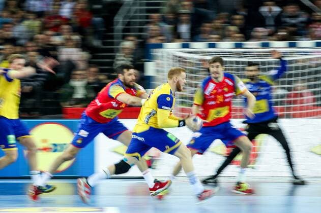 HANDBALL - EHF EURO 2018, ESP vs SWE ZAGREB,CROATIA,28.JAN.18 - HANDBALL - EHF European Championship EM Europameisterschaft final, Spain vs Sweden. Image shows Jim Gottfridsson (SWE). GEPAxpictures xMaticxKlansek