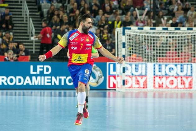 Bilder des Tages - SPORT RIVERA Valero (Espagne - Spain) HANDBALL : EHF EUROCroatia - Finale - Suede vs espagne -28 01 2018 THEOPHILELaurent Panoramic 