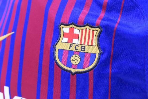 31 01 2018 ISPO Munich 2018 international sporting goods fair Munich at the new Munich trade fair centre a NIKE FC Barcelona Spain Jersey with the logo of the Association