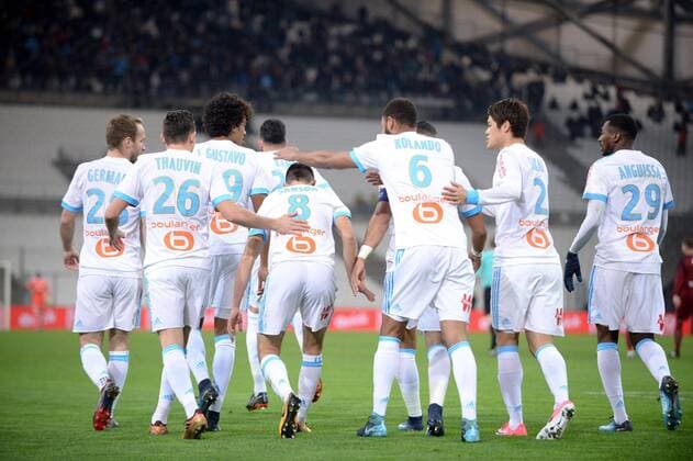 EQUIPE DE FOOTBALL DE MARSEILLE - JOIE FOOTBALL : Marseille vs Metz - Ligue 1 Conforama - 02 02 2018 FEP Panoramic 
