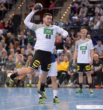 Jannik Kohlbacher GER 48 at the all star game 2018 in the German national team against Bundesliga handball selection on 02 02 2018 in Leipzig Sachsen Leipzig Copyright: xEIBNER ChristianxModlax EP_CMA
