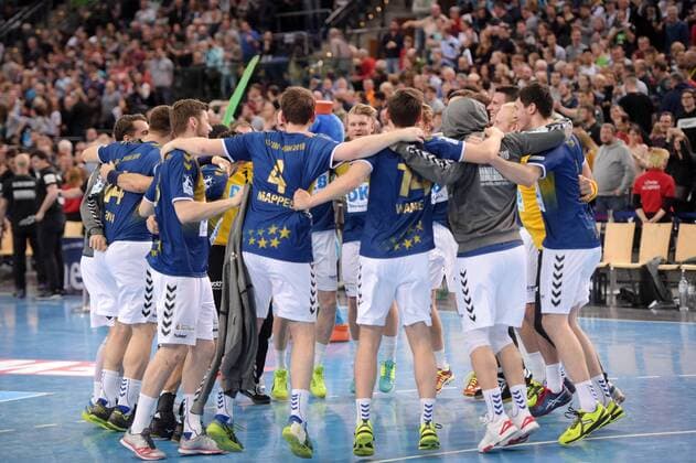 Cheers for the all-star team after the victory at the all star game 2018 in the German national team against Bundesliga handball selection on 02 02 2018 in Leipzig Sachsen Leipzig Copyright: xEIBNER ChristianxModlax EP_CMA