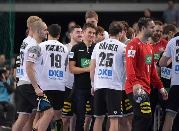 National coach Christian Prokop during a break at the all star game 2018 in the German national team against Bundesliga handball selection on 02 02 2018 in Leipzig Sachsen Leipzig Copyright: xEIBNER ChristianxModlax EP_CMA