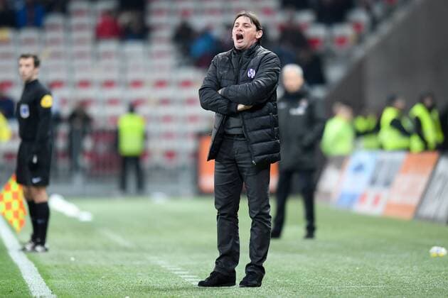 Fußball, OGC Nizza - FC Toulouse MICHAEL DEBEVE (ENTRAINEUR TOULOUSE) FOOTBALL : Nice vs Toulouse - Ligue 1 Conforama - 03 02 2018 FEP Panoramic 