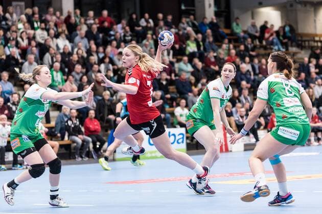 FTess van Buren HSG Blomberg Lippe 07 RISCH on Göppingen against HSG Blomberg Lippe handball 1 Bundesliga women 03 02 2018 Göppingen Copyright: xEIBNER WolfgangxFrankx EP_WFK