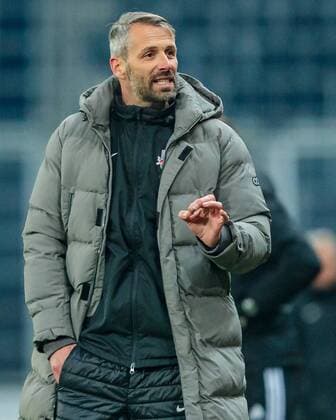 03 02 2018 Red Bull arena Salzburg AUT 1 FBL FC Red Bull Salzburg vs FC Flyeralarm Admira 21 round pictured coach Marco Rose FC Red Bull Salzburg during Austrian football Bundesliga 21th round match between FC Red Bull Salzburg and FC Flyeralarm Admira at the Red Bull arena Salzburg AUSTR IA on 2018 02 03 Salzburg  EX_FEI
