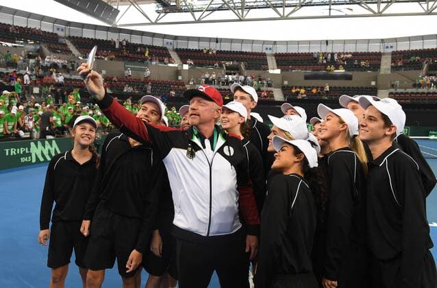 Davis Cup World Group Australia Germany in Brisbane Boris Becker