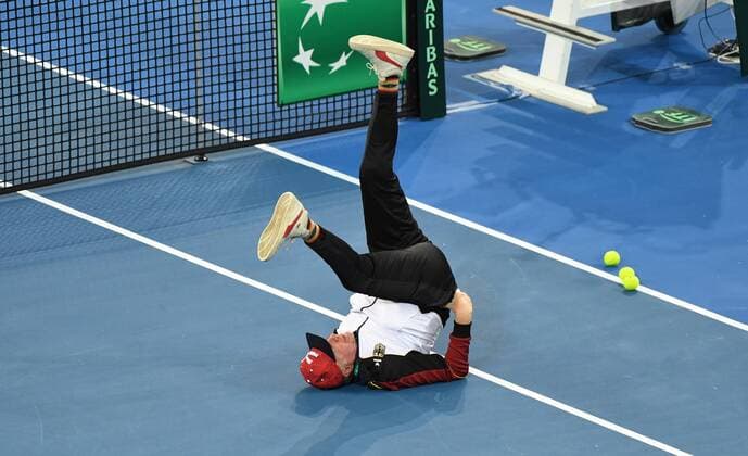 Davis Cup World Group Australia Germany in Brisbane Boris Becker