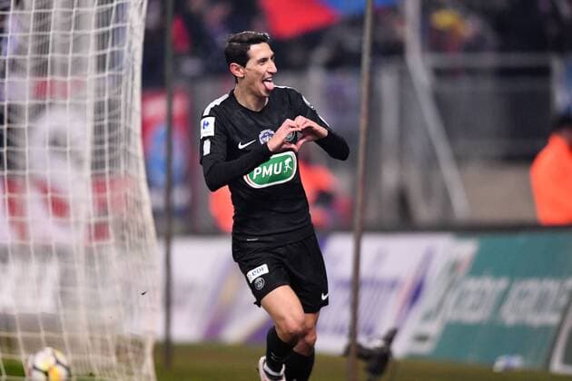 11 ANGEL DI MARIA (psg) - JOIE FOOTBALL : Sochaux vs Paris SG - Coupe de France - 06 02 2018 AnthonyBIBARD FEP Panoramic 