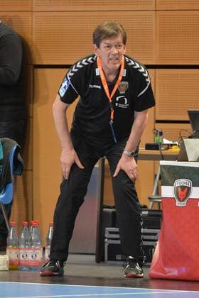 Handball men s EHF Cup season 2017 18 Group B Füchse Berlin Saint-Raphaël var handball coach Velimir Petkovic foxes Berlin 07 02 18 Copyright: xMatthiasxKochx