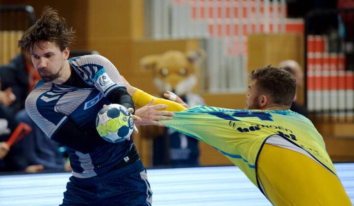 Potsdam 07 03 2018 MBS arena Sports Park airship port handball EHF Cup second round Füchse BERLIN agai St Raphael Var FRA 21 26 Fabian Walter Gaitan 3 foxes Alexander LYNGGAARD 14 St Raphael