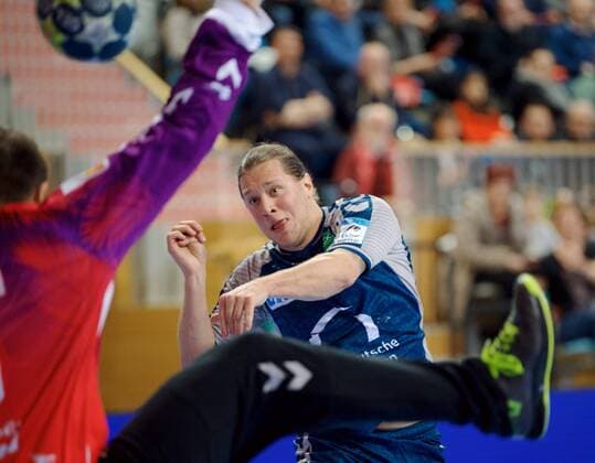 Potsdam 07 03 2018 MBS arena Sports Park airship port handball EHF Cup second round Füchse BERLIN agai St Raphael Var FRA 21 26 Mattias ZACHRISSON 21 foxes