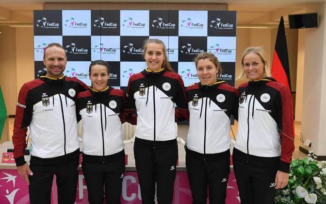 German team Teamcapitain Jens Gerlach Tatjana Maria Antonia Lottner Anna Lena Friedsam Anna Lena Grönefeld