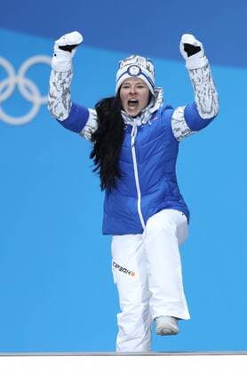 (180210) -- PYEONGCHANG, Feb. 10, 2018 -- Third placed Finland s Krista Parmakoski celebrates during the medal ceremony of the Ladies 7.5km + 7.5km Skiathlon of Cross-Country Skiing at the 2018 PyeongChang Winter Olympic Games Olympische Spiele Olympia OS at the Medal Plaza in PyeongChang, South Korea, on Feb. 10, 2018. ) (SP)OLY-SOUTH KOREA-PYEONGCHANG-CROSS-COUNTRY SKIING-LADIES 7.5KM+7.5KM SKIATHLON-MEDAL CEREMONY FeixMaohua 