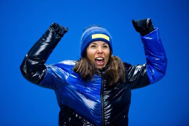 180210 Charlotte Kalla of Sweden at the medal ceremony for the Women s Team Sprint during the 2018 Winter Olympics on February 10 2018 in Pyeongchang Photo Jon Olav Nesvold BILDBYR N code JE 160152  Copyright: JONxOLAVxNESVOLD BB180210BB281