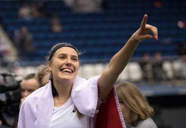 Antonia Lottner Germany wins the 2 singles