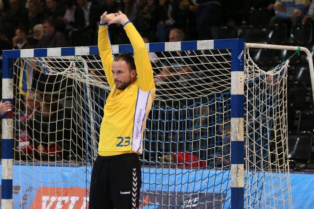 SG Flensburg Handewitt PGE Vive Kielce EHF Champions League Flensburg 11 02 18 Flensburg 11 02 18 sports handball VELUX EHF Champions League season 2017 2018 SG Flensburg Handewitt PGE Vive Kielce Uros Zorman KS Kielce 23 group stage xmmkx