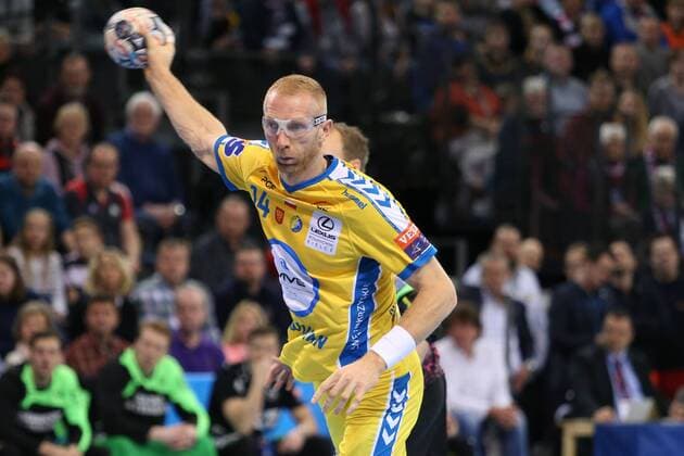 SG Flensburg Handewitt PGE Vive Kielce EHF Champions League Flensburg 11 02 18 Flensburg 11 02 18 sports handball VELUX EHF Champions League season 2017 2018 group stage SG Flensburg Handewitt PGE Vive Kielce Karol Bielecki KS Kielce 14 xmmkx