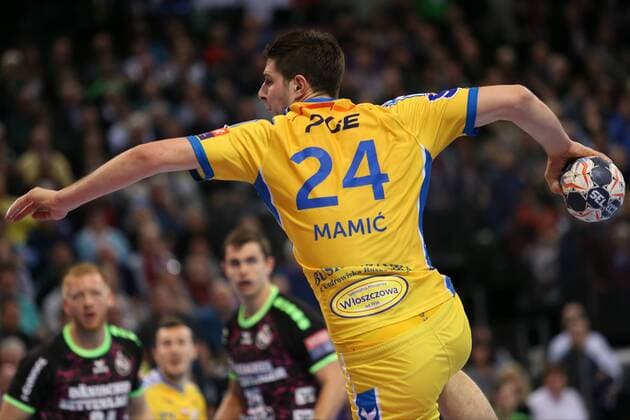 SG Flensburg Handewitt PGE Vive Kielce EHF Champions League Flensburg 11 02 18 Flensburg 11 02 18 sports handball VELUX EHF Champions League season 2017 2018 group stage SG Flensburg Handewitt PGE Vive Kielce Marko Mamic KS Kielce 24 xmmkx
