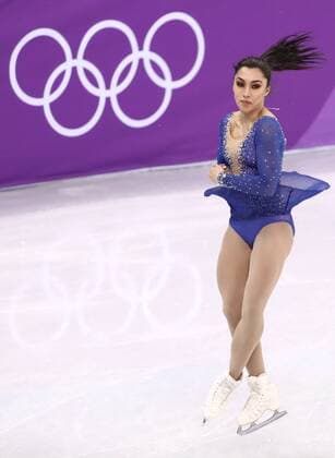 GANGNEUNG, SOUTH KOREA â€“ FEBRUARY 12, 2018: Figure skater Gabrielle Daleman of Canada performs a jump during the ladies free skating event as part of the Figure skating Eiskunstlauf team event at the 2018 Winter Olympic Games Olympische Spiele Olympia OS at the Gangneung Ice Arena. Valery Sharifulin TASS  TS073651