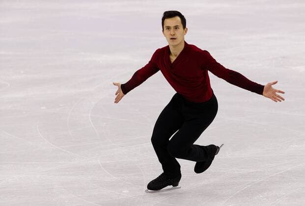February 12, 2018 - Gangneung, South Korea - Patrick Chan of Canada compete during the Team Event Men Single Skating FS at the PyeongChang 2018 Winter Olympic Games Olympische Spiele Olympia OS at Gangneung Ice Arena on Monday February 12, 2018. PyeongChang 18: Figure skating Eiskunstlauf Team Event Men Single Skating FS - ZUMAj89_ 20180212_zaf_j89_037 Copyright: xPaulxKitagakixJr.x