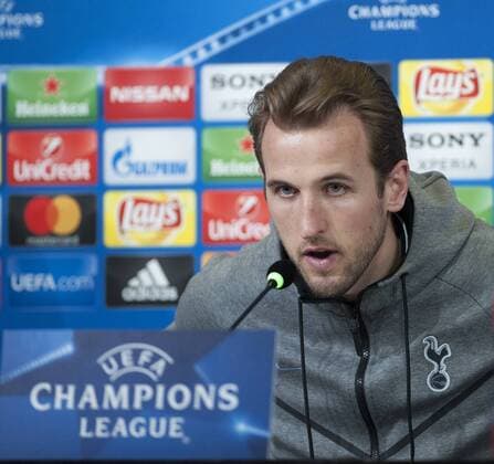 Bilder des Tages - SPORT Tottenham Presser Harry Kane of Tottenham Hotspur during a press conference PK Pressekonferenz at Juventus Stadium, Turin Content Not Available For UK Newspapers Copyright: xStefanoxGnechx FIL-11356-0002