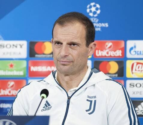 Juventus Presser Head coach Massimiliano Allegri of Juventus during a press conference PK Pressekonferenz at Juventus Stadium, Turin Content Not Available For UK Newspapers Copyright: xStefanoxGnechx FIL-11358-0004