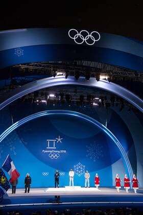 180213 Sebastian Samuelsson of Sweden silver at the medal ceremony for the Men s Biathlon 12 5 km Pursuit during day four of the 2018 Winter Olympics on February 13 2018 in Pyeongchang Photo Jon Olav Nesvold BILDBYRAN code JE 160160  Copyright: JONxOLAVxNESVOLD BB180213JE086