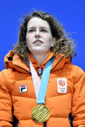13-02-2018 ALGEMEEN: MEDAL PLAZA OLYMPISCHE SPELEN: Olympic Games Olympische Spiele Olympia OS PYEONGCHANG 2018 Ireen Wust (JustLease.nl) wint Olympisch goud op de 1500 meter. Dit is haar vijfde gouden Olympische medaillle. Foto: Sander Chamid xVIxVIxImagesx xSoenarxChamidxsportfotografiexIVx 10054781