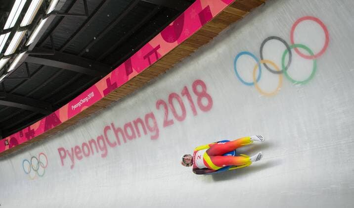 February 13, 2018 - Pyeongchang, South Korea - TATJANA HUEFNER of Germany competes in the Womens Singles Luge finals Tuesday, February 13, 2018 at Olympic Sliding Center at the Pyeongchang Winter Olympic Games Olympische Spiele Olympia OS Huefner finished fourth. , ZUMA Press The Gazette PyeongChang 18: Luge Women - ZUMAr157 20180213_zap_r157_064 Copyright: xMarkxReisx