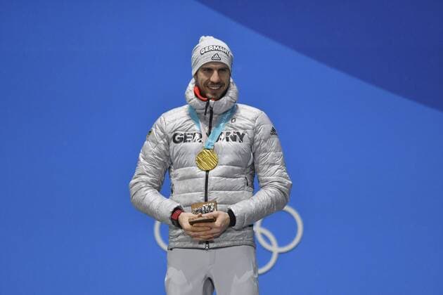 PEIFFER Arnd Team GER at the award ceremony Olympic 10 km Sprint men Olympic Winter Games 2018 PyeongChang of South Korea at the Winter Olympics 2018 PyeongChang 13 February 2018
