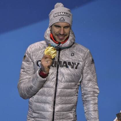 PEIFFER Arnd Team GER at the award ceremony Olympic 10 km Sprint men Olympic Winter Games 2018 PyeongChang of South Korea at the Winter Olympics 2018 PyeongChang 13 February 2018