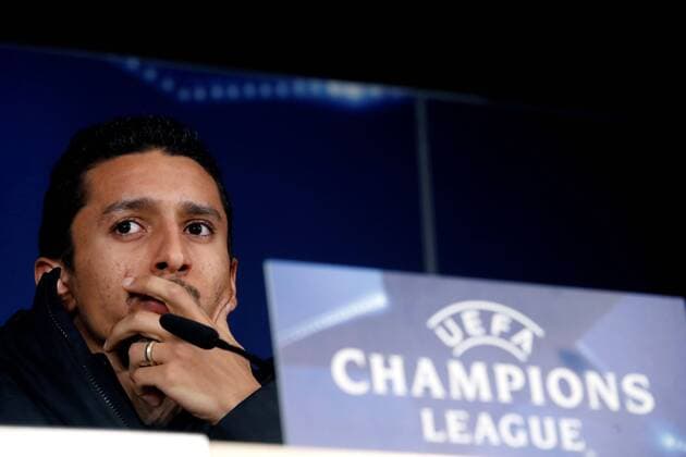 Paris Saint Germain s Brazilian defender Marquinhos attends a press conference PK Pressekonferenz on the eve of the Champions League first stage match against Real Madrid at Santiago Bernabeu stadium in Madrid, Spain, 13 February 2018. Paris Saint Germain s press conference !ACHTUNG: NUR REDAKTIONELLE NUTZUNG!  Copyright: xJuanjoxMartinx GRAF904 20180213-636541518824603754