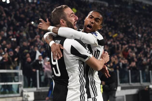 Mg Torino 13 02 2018 - Champions League Juventus-Tottenham foto Matteo Gribaudi Image nella foto: esultanza gol Gonzalo Higuain 