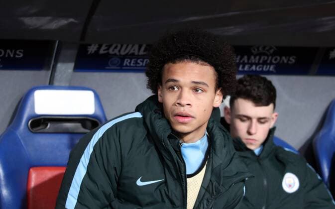 FC Basel Manchester City Switzerland Basel 13 02 2018 Football Champions League season 2017 2018 knockout first leg FC Basel Manchester City Leroy sane Manchester City