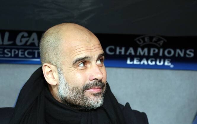 FC Basel Manchester City Switzerland Basel 13 02 2018 Football Champions League season 2017 2018 knockout first leg Manchester City PEP Guardiola FC Basel coach Manchester City