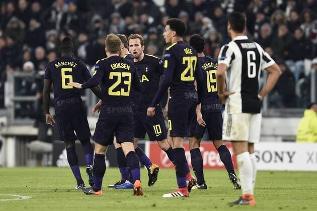 Db Torino 13 02 2018 - Champions League Juventus-Tottenham foto Daniele Buffa Image nella foto: esultanza gol Harry Kane 