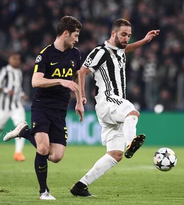 Mg Torino 13 02 2018 - Champions League Juventus-Tottenham foto Matteo Gribaudi Image nella foto: Gonzalo Higuain-Ben Davies 