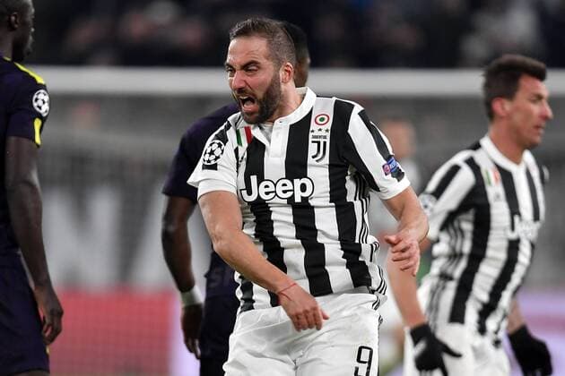 Gonzalo Higuain Juventus Torino 13-02-2018 Juventus Stadium Football Champions League 2017 2018 Juventus - Tottenham . Foto Andrea Staccioli Insidefoto andreaxstaccioli